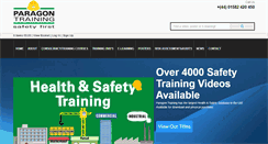 Desktop Screenshot of paragon-training.com
